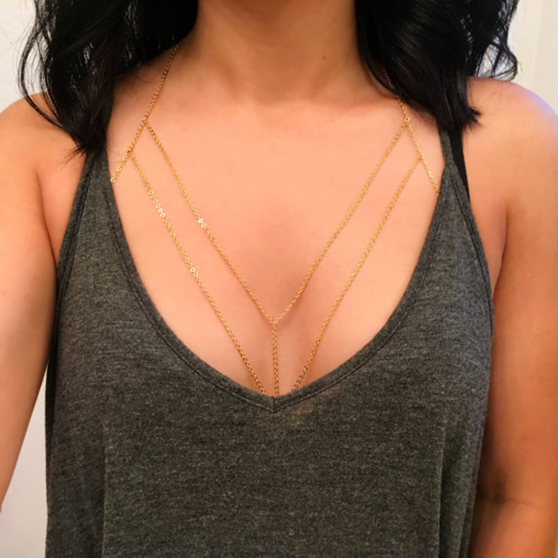Body Jewelry Retainers - Seks w kratkę łańcuszek dla kobiet