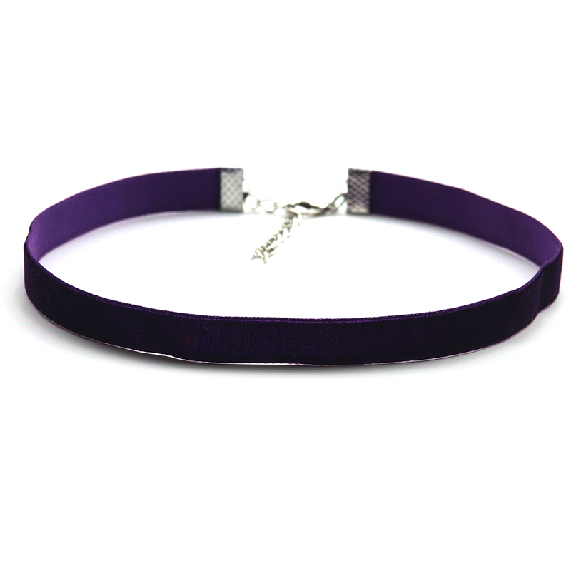 Body Jewelry Necklace - 10MM Krótki Naszyjnik z Aksamitnego Aksamitu
