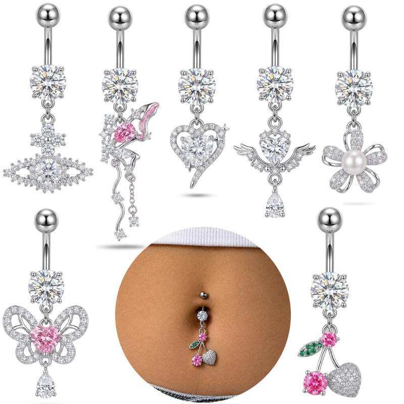 Body Jewelry Surgical Steel - 1 szt. Kolczyk do pępka z
