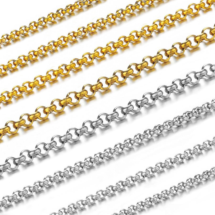 Body Jewelry Necklace - 1 Metr Łańcuszka ze Stali Nierdzewnej