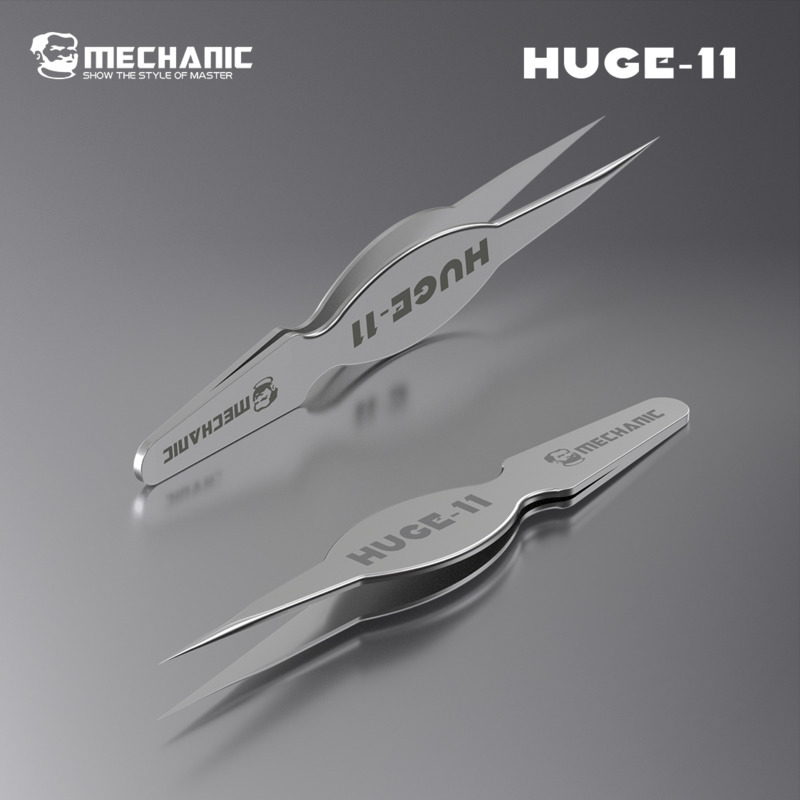 Body Jewelry Repair - MECHANIC HUGE-11 Pęsety niemagnetyczne z szerokim