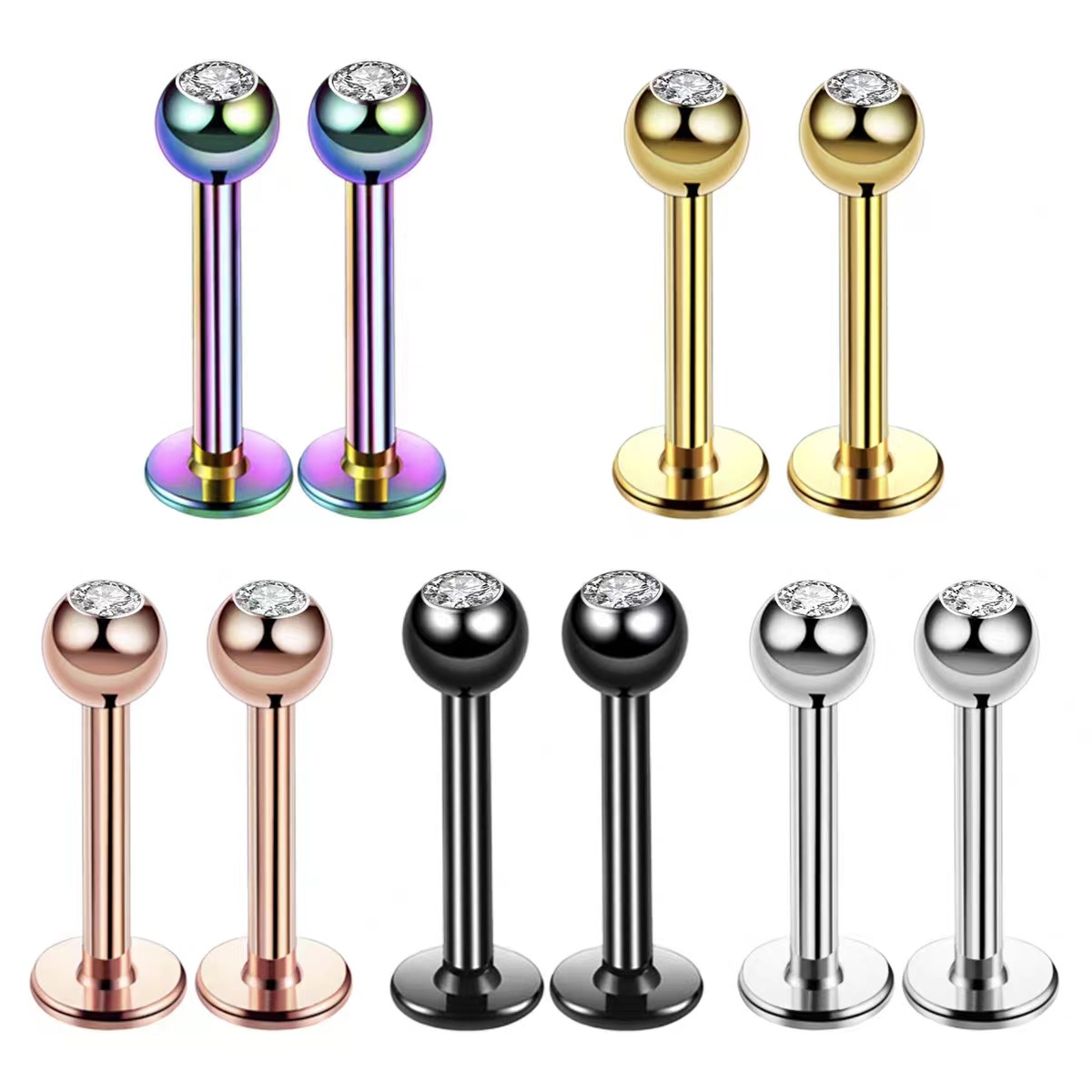 Body Jewelry Surgical Steel - Kolczyk do piercingu ze stali chirurgicznej