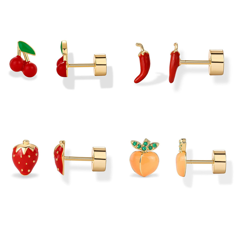 Body Jewelry Surgical Steel - 2 szt. Kolczyki na chrząstkę stadniny