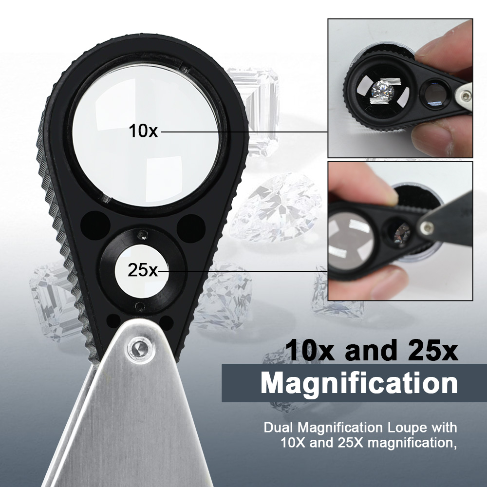 Body Jewelry Repair - Lupa jubilerska Dual 10X 25X -