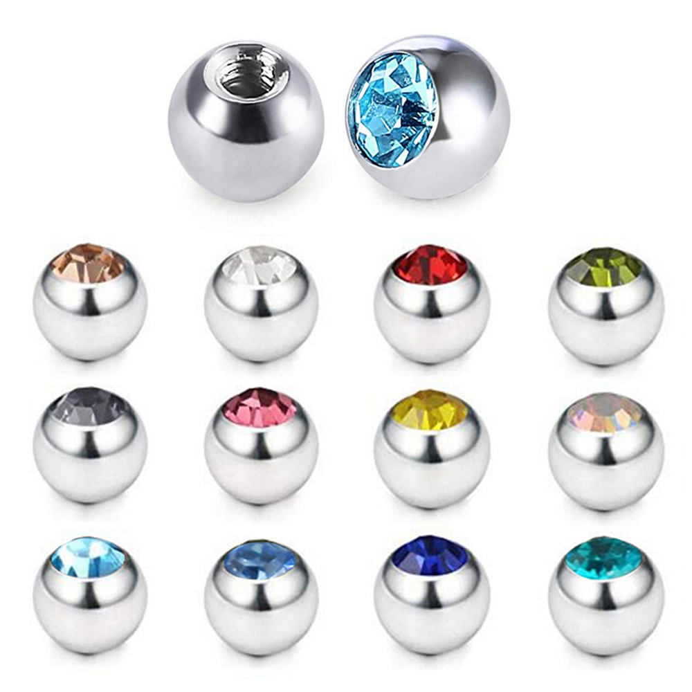 60 sztuk stal nierdzewna CZ kr – Body Jewelry Replacement Ball recenzja i cena