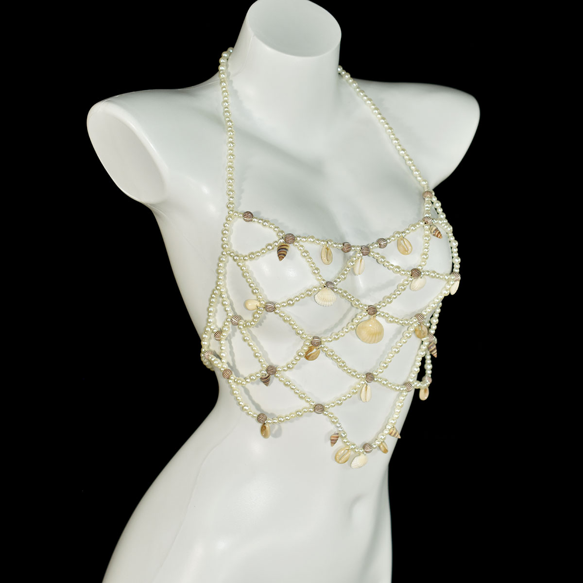 Zestaw: imitacja pereł, stanik – Body Jewelry Retainers recenzja i cena