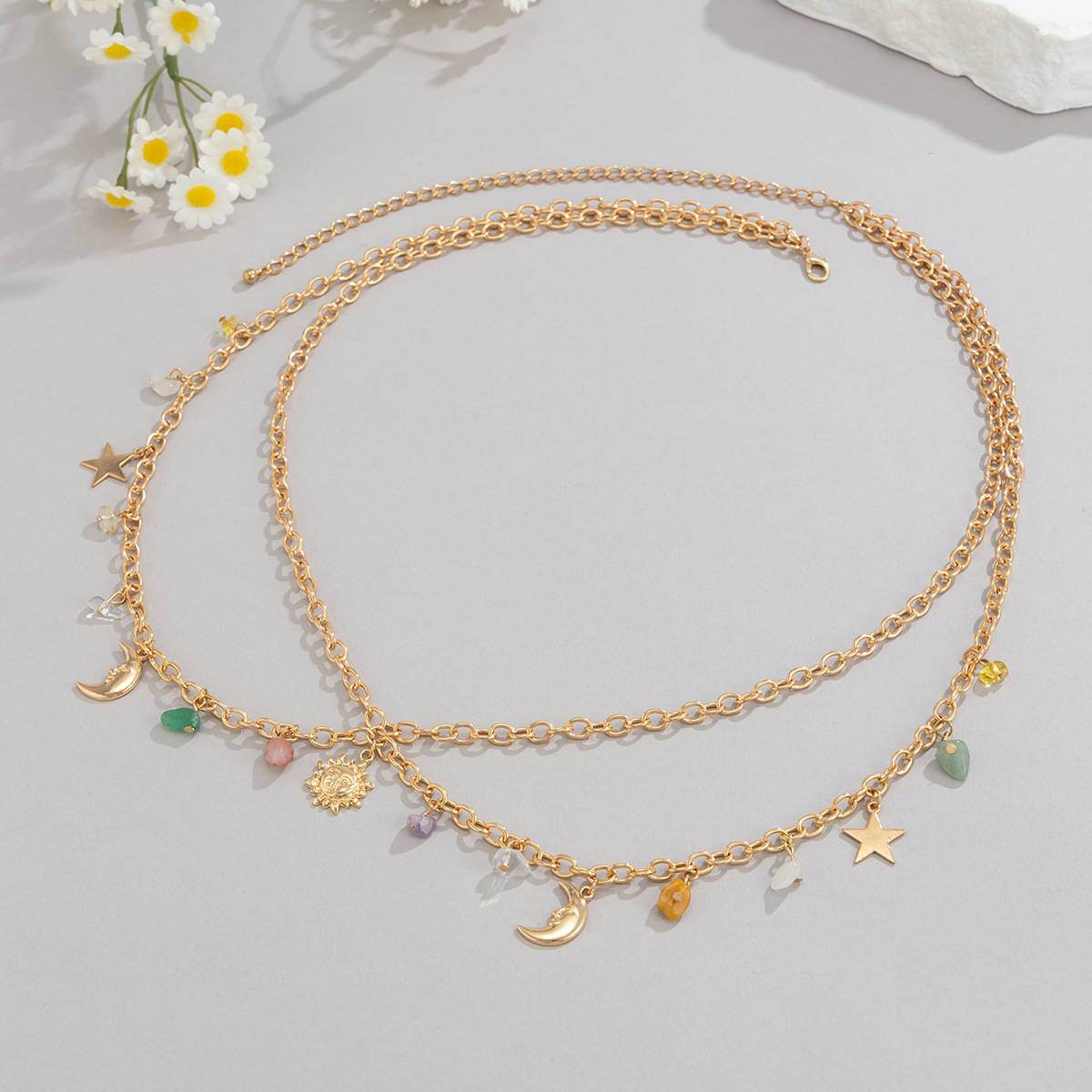 Boho gwiazda księżyc słońce wi – Body Jewelry For You recenzja i cena