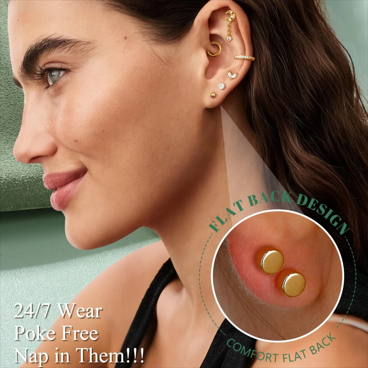 Kolczyki do chrząstki dla kobi – Body Jewelry Surgical Steel recenzja i cena